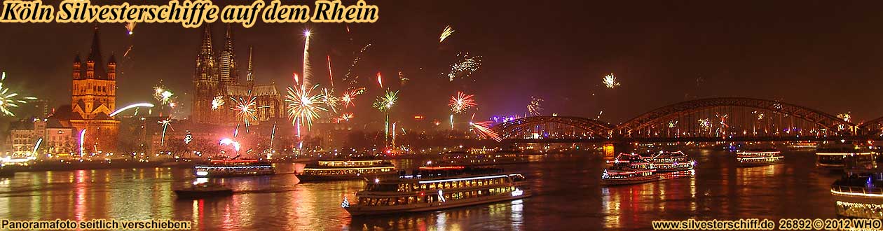 Silvesterurlaub in Kln  Silvesterangebote mit Silvesterschifffahrt zum Silvesterfeuerwerk in Kln am Rhein und Silvesterarrangements in Hotels